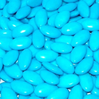 Drages  - Drages guimauve bleu turquoise enrob de chocolat ... : illustration