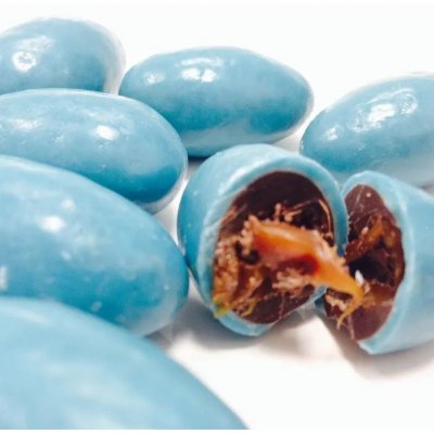 Drages  - Drages caramel beurre sal et chocolat 250g - Turquoise : illustration