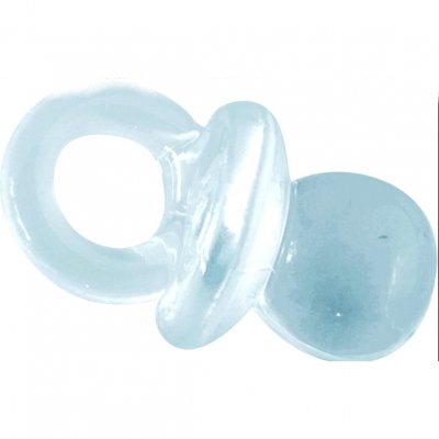 Confettis de table  - 10 Mini Ttines sucettes, totoches, translucides turquoise : illustration