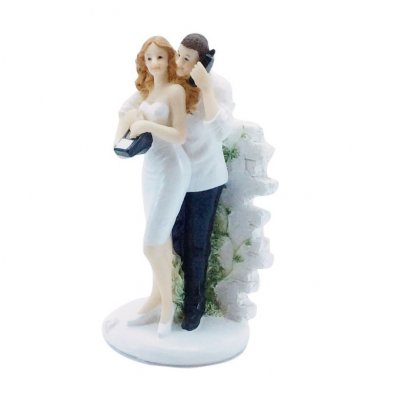 Decoration Mariage  - Figurine couple de mariés fantaisie 