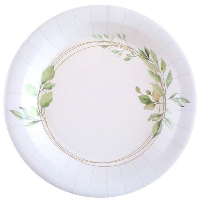 Dcoration de Communion  - Lot de 10 assiettes jetable - 22,5 cm -  Bonheur : illustration