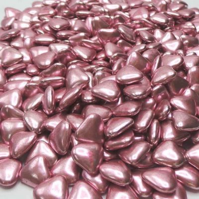 Nol  - Drages mini coeurs chocolat  rose gold- 500 gr : illustration