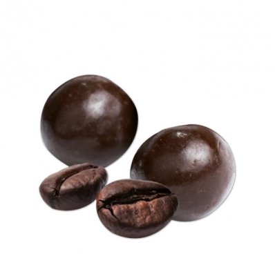 Drages au chocolat  - Grains de caf enrobs de chocolat noir 79%- 150g : illustration