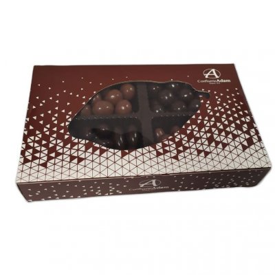 Dcoration de Fte, Anniversaire, Mariage, Baptme  - Coffret chocolat noir et lait - Amandes et noisettes ... : illustration