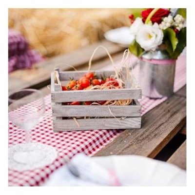 Dcoration de Table Mariage  - Cagette dcoration en bois - Centre de table 11 x ... : illustration