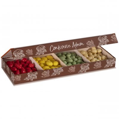 Dcoration de Fte, Anniversaire, Mariage, Baptme  - Coffret Nol - Raisins macrs chocolat 4 saveurs : illustration