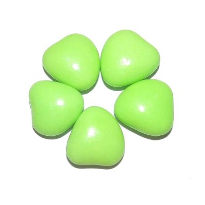 Drages  - Drages mini coeur chocolat 71% - Vert anis 250 Gr : illustration