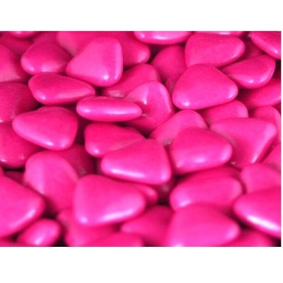 Dcoration de Table  - Drages mini coeur chocolat 71% - Framboise 250 Gr : illustration