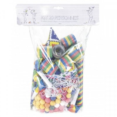 Dcoration de Salle  - Sachet Kit Cotillons 20 personnes : illustration