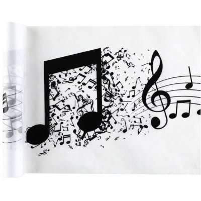 Chemins de table imprims  - Chemin de table musique  : illustration
