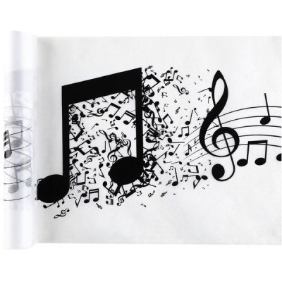 Dcoration de Fte, Anniversaire, Mariage, Baptme  - Chemin de table musique  : illustration