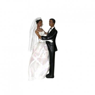 Decoration Mariage  - Figurine Mariage Maris de Couleur 23 cm : illustration