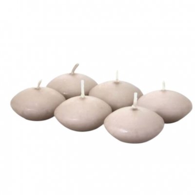 Decoration Mariage  - Bougies flottantes Taupe Diam : 5cm Haut : 4.5cm x ... : illustration