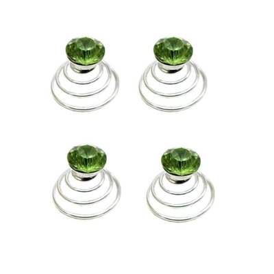 Bijoux de Mariage  - Spirales Twister Argent Pics Cheveux Mariage Cristal ... : illustration