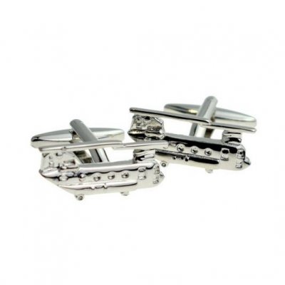 Accessoires De Mariage  - Boutons de manchette Hlicoptre - Mtal rhodi ton ... : illustration