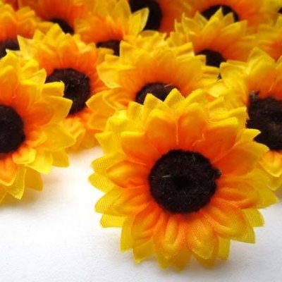 Decoration Mariage  - Dco Mariage Fleur Tournesol Dcoration (lot de 10)  : illustration