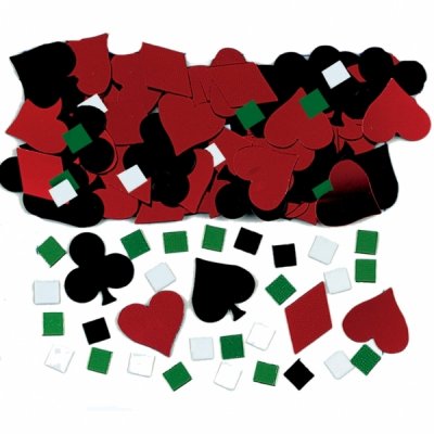 Décoration de Table Mariage  - Confettis de Table Mariage Poker ou Casino  : illustration