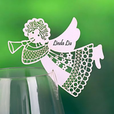 Decoration Mariage  - Marque-Place Ange (Lot de 10) : illustration
