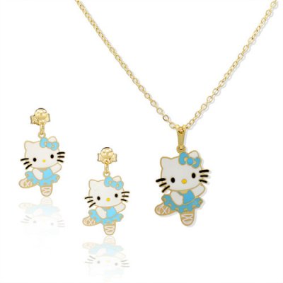 Bijoux Hello Kitty  - Parure Bijoux Hello Kitty 2 Pices : illustration