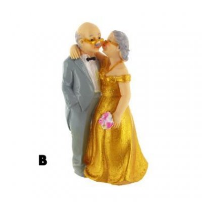 Figurine Mariage Noces d'Or  - Figurine 50 Ans de Mariage Maris Noce d'Or : illustration