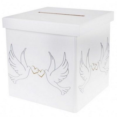 Urnes et Tirelires Mariage  - Urne mariage colombe : illustration