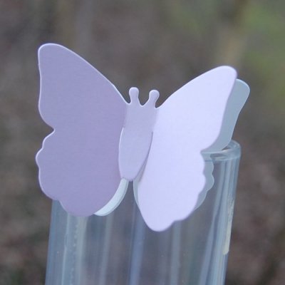 Dcoration de Table Mariage  - 48 Marque place lavande papillon double dcoration ... : illustration