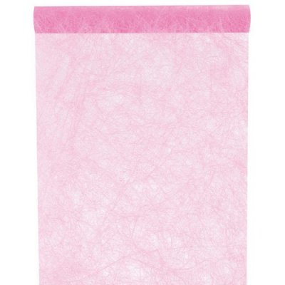 Dcoration de Fte, Anniversaire, Mariage, Baptme  - Chemin de Table Mariage Fanon Rose 5 m x 30 cm : illustration