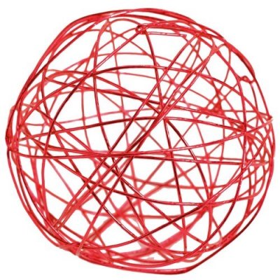 Decoration Mariage  - Boules métal rouge diamètre 4, 5, 7 cm ( Lot de 10 ... : illustration