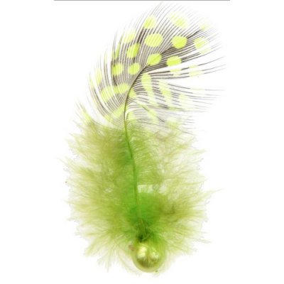 Dcoration de Salle de Mariage  - Plumes avec Perle - Vert - Dcoration Mariage : illustration