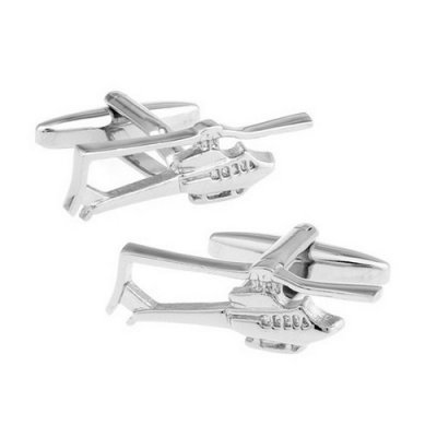 Mariage thme voyage  - Boutons de manchette hlicoptre thme voyage : illustration