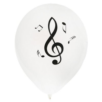 Dcoration Voiture Mariage  - Ballons Mariage Cl de Sol Thme Musique : illustration