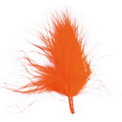 Dco de table Baptme  - Plumes de Dcoration Mariage Orange : illustration