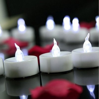 Mariage thme conte de fe  - 6 Bougies Led Dcoration Mariage  : illustration