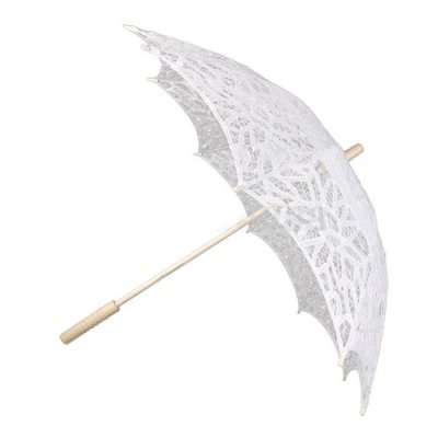 Accessoires De Mariage  - Ombrelle de Mariage Blanche : illustration