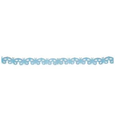 Dcoration de Salle de Mariage  - Guirlande turquoise motif papillons Dco salle : illustration