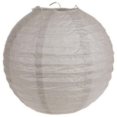 ARCHIVES  - Lanterne - Boule Chinoise Taupe en papier XL : illustration