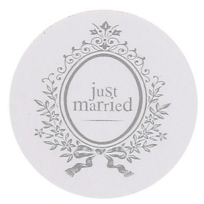 Mariage thme Just Married  - Confettis de table Just Married : illustration