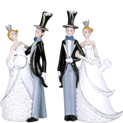 Figurines Mariage  - Figurine Maris en Haut de Forme : illustration