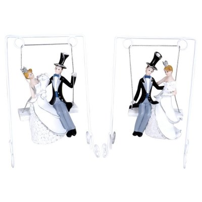 Figurines Mariage  - Figurine Mariage Couple de Maris Haut de Forme sur ... : illustration