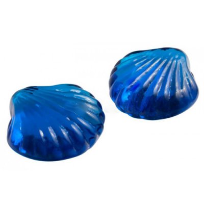 Dcoration de Table Mariage  - Dco de table petits coquillages bleu marine  : illustration