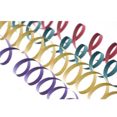 Dcoration de Salle de Mariage  - 20 serpentins multicolores 4 m : illustration