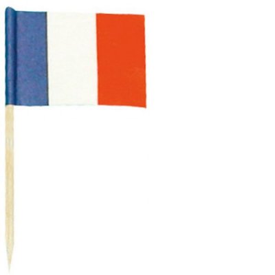Dcoration de Fte, Anniversaire, Mariage, Baptme  - 144 mini drapeaux France : illustration