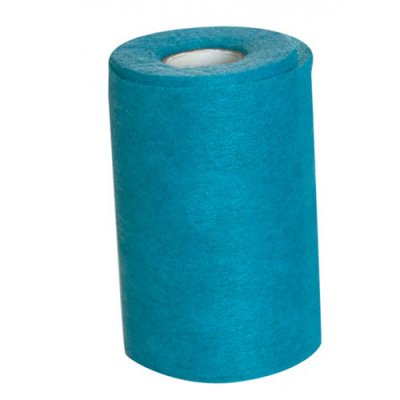 Ruban organza mariage  - Ruban intiss uni turquoise 10cm x 20 m  : illustration