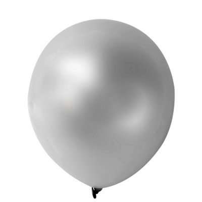 Dcoration de Salle de Mariage  - 10 ballons argent mtalliss diamtre 25 cm : illustration