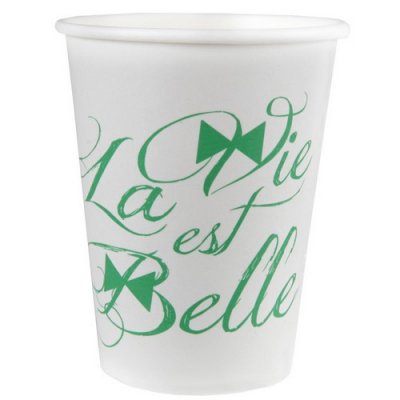 Promotions  - Gobelets jetable La Vie est Belle : illustration