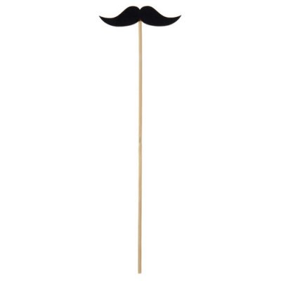 Decoration Mariage  - Moustaches en bois sur tige par 2 pièces : illustration