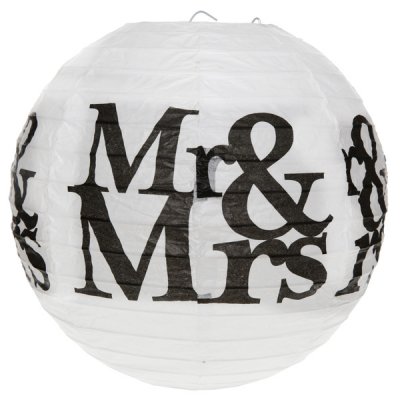 Lanternes, lampions et guirlandes  - 2 boules lanterne Mr & Mrs : illustration