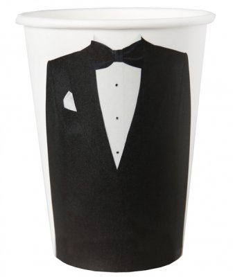 Dcoration de Table Mariage  - Gobelets en carton Mr (Monsieur) : illustration