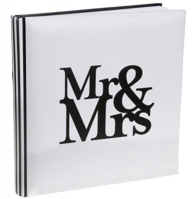 Dcoration de Salle de Mariage  - Livre d'or de mariage Mr & Mrs : illustration