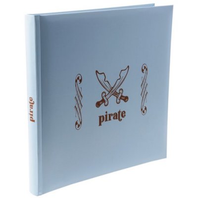 Dcoration de Baptme  - Livre d'or anniversaire Pirate, bleu clair  : illustration